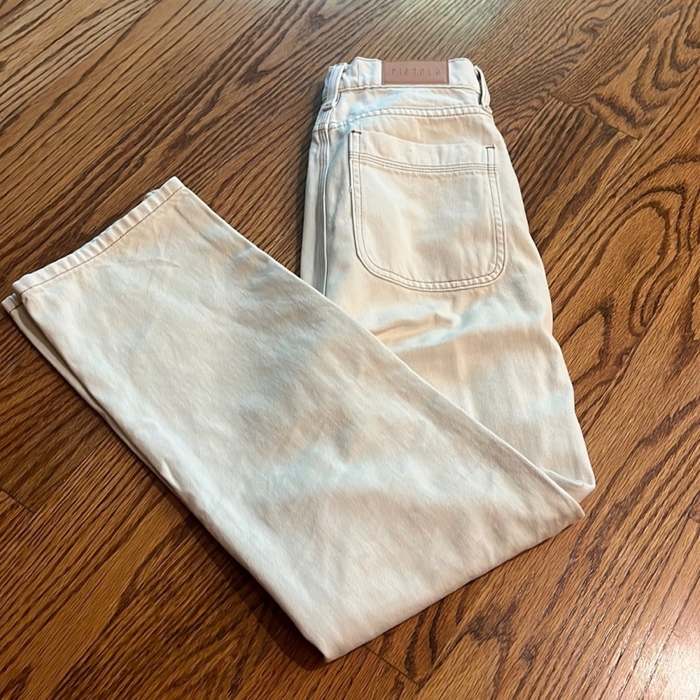 Pistola Woman’s Cream Jeans Size 24